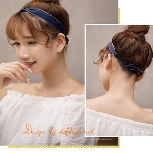 抖音同款短发发带韩国发箍头饰网红bobo头蝴蝶结成人chic风头箍女