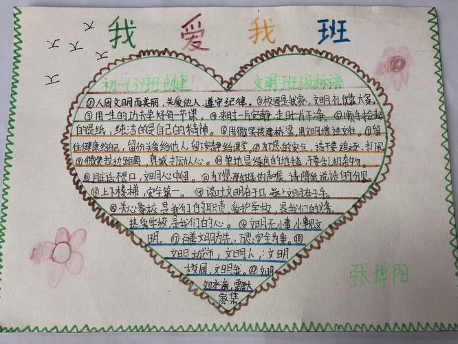 初一3班手抄报展——我爱我班