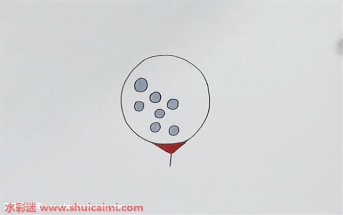 高尔夫球怎么画 高尔夫球简笔画漂亮卡通