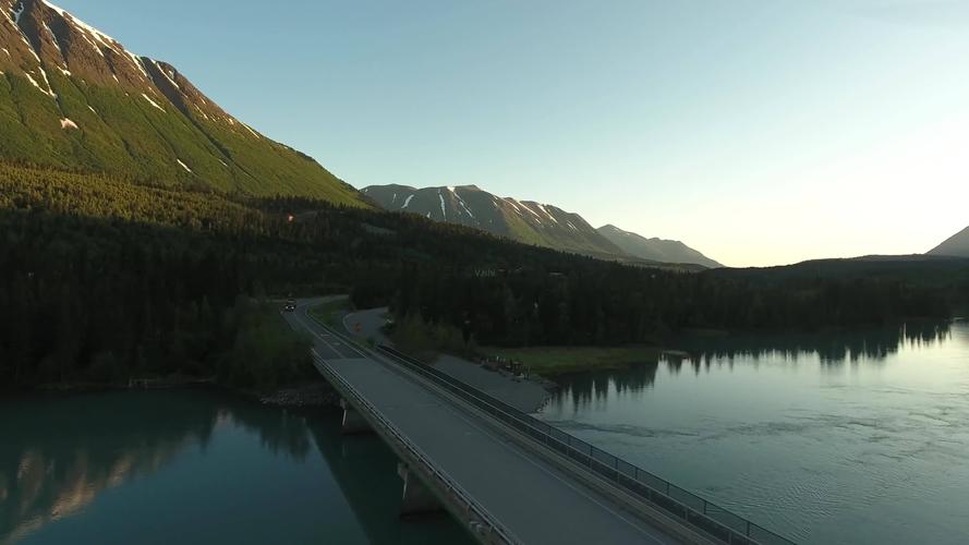 4k美国阿拉斯加自然风景航拍