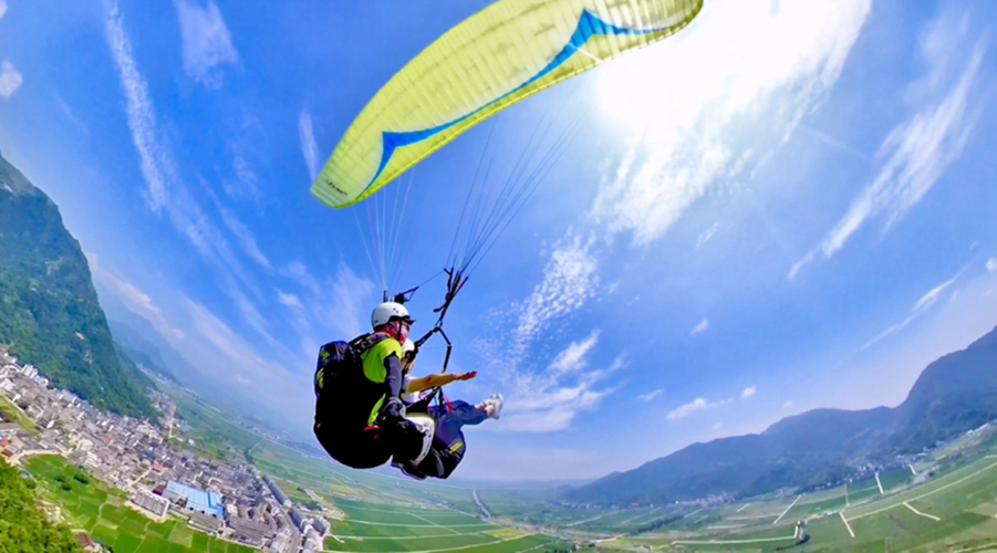 瑞安曹村"农旅融合"项目滑翔伞基地