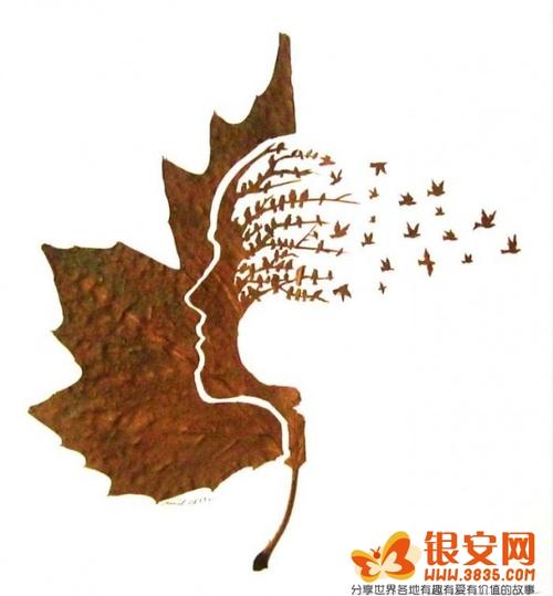 树叶的艺术