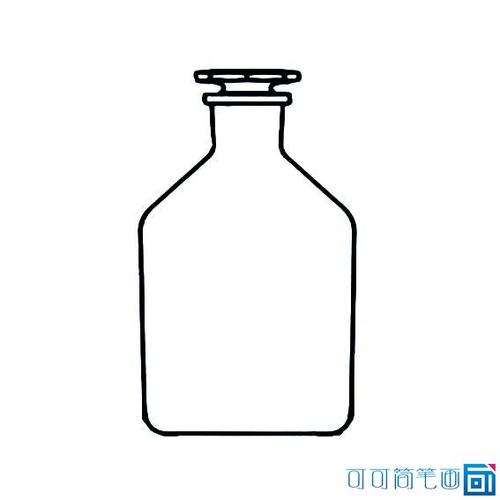 有关器物简笔画素材大全,玻璃瓶子简笔画,幼儿学画玻璃瓶子,简单易