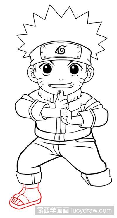 简笔画教程教你画漩涡鸣人0502提供最全的怎么画鸣人简笔画步骤更新