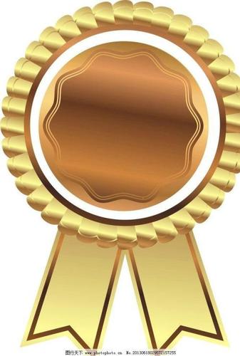 圆形勋章的简笔画