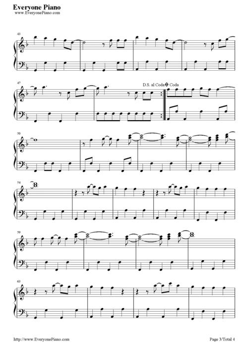 《marry you》( bruno mars演唱)钢琴谱