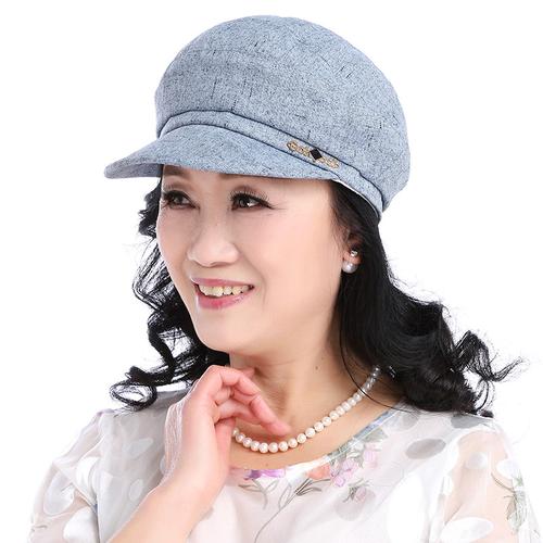 中老年帽子女春秋老人薄款奶奶帽老年秋季遮阳布帽中年妈妈棒球帽