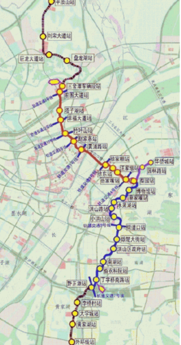 武汉地铁8号线线路图