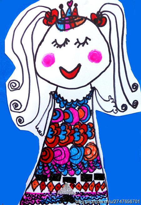 我的自画像_芝麻开门少儿美术教育_新浪博客