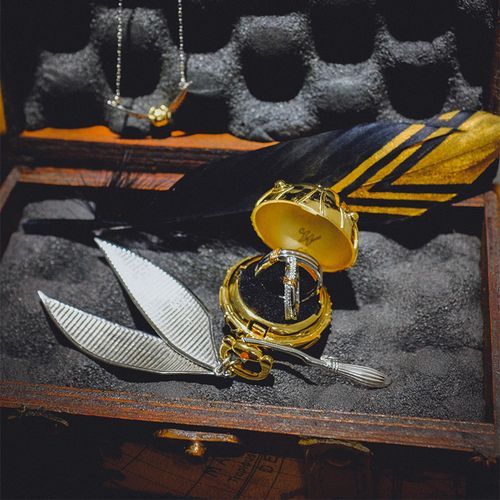 金色飞贼_金色飞贼戒指盒 哈迷礼品哈利波特周边 复活石戒指精品盒装