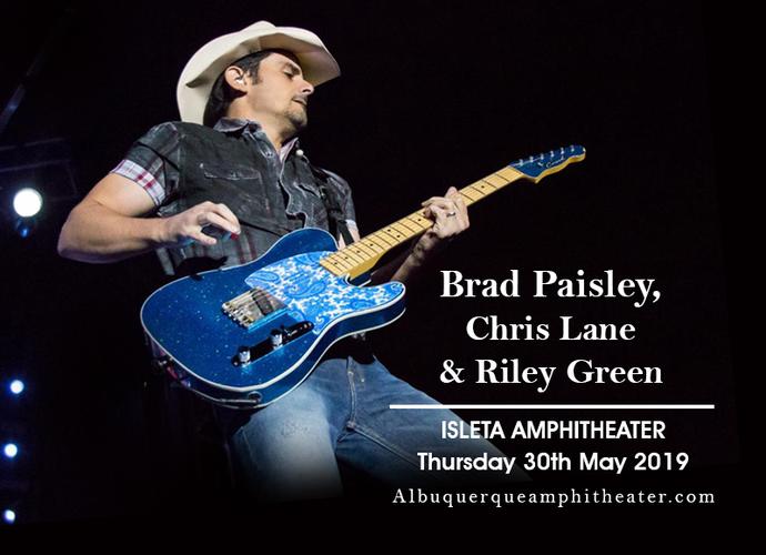 brad paisley, chris lane & riley green tickets