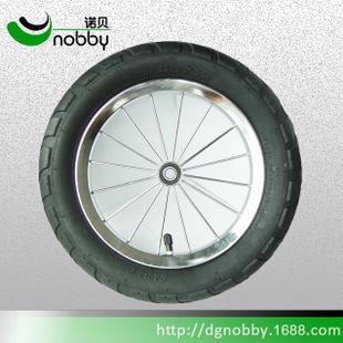 12寸儿童自行车橡胶充气轮 铁轮圈辐条轮 儿童自行车车轮