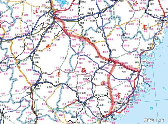 福建将推进沿海与中部高铁双贯通,这2条铁路的目标是"