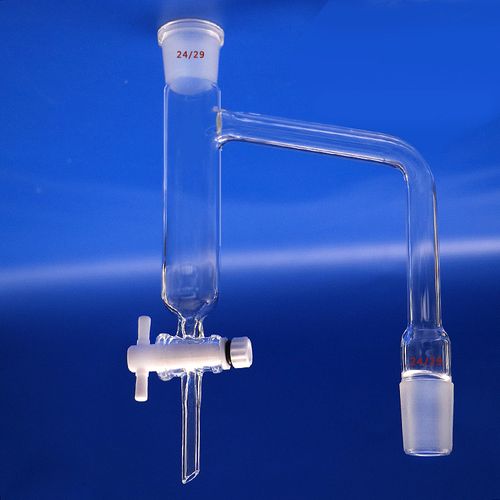 普瑞奇实验室聚四氟节门玻璃分水器24*2玻璃油水分离器玻璃水分仪