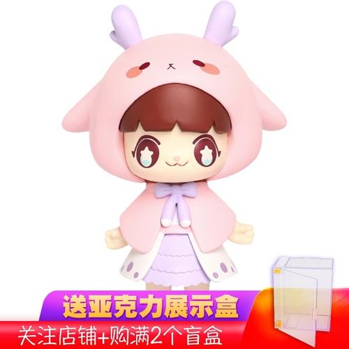 购客游奇kimmymiki盲盒动物系列潮玩手办玩具猫女模型公仔车载摆件
