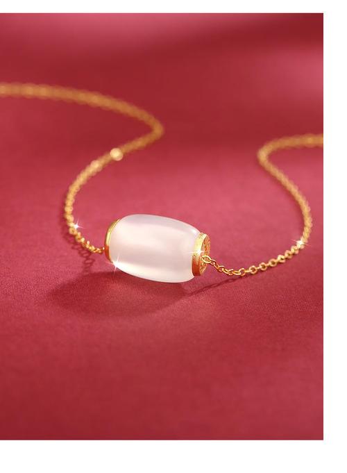 999足金转运珠金镶玉髓玛瑙路路通吊坠黄金吊坠配银