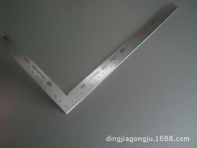 供应春光150x300mm加厚钢角尺 拐尺 直角尺 量具 绘图工具