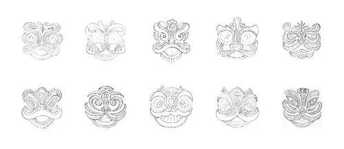 设计师的舞狮手稿.