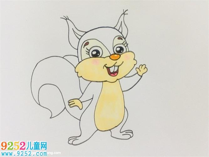 小松鼠简笔画步骤 松鼠简笔画,小松鼠简笔画教程
