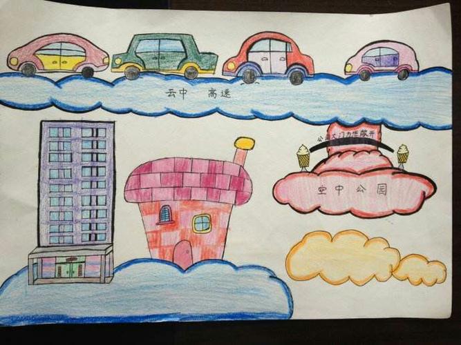 河北路小学六年级(1)班李承烨科学幻想画.