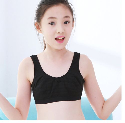 少女内衣发育期学生吊带小背心大童文胸2017女童纯棉抹胸式夏女孩