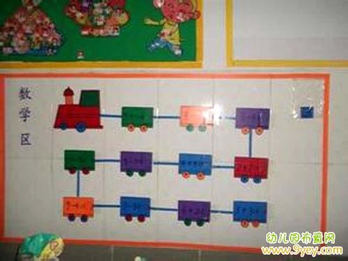 幼儿园小班数学区角布置图片