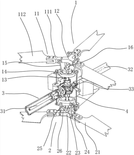 本实用新型解决其技术问题的解决方案是:一种倾转式共轴双旋翼飞机的