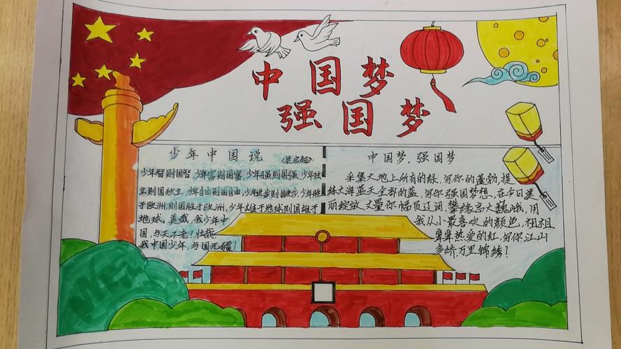 中国梦·强国梦--2015班爱国手抄报