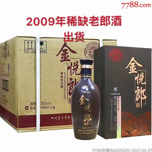 2009年老郎酒52度金悦郎