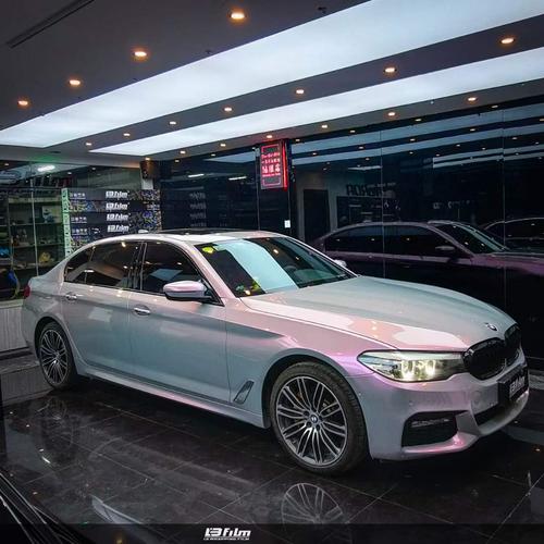 宝马5系汽车贴膜lb改色膜钻石梦幻火山灰