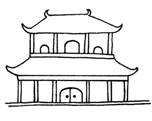 简笔画古代建筑怎么画,看完这里你应该就会了