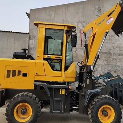 鲁青机械小型装载机四驱 铲车叉木机液压建筑工程机械叉草机