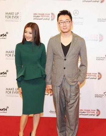 秦岚和前夫导演陆川的合照