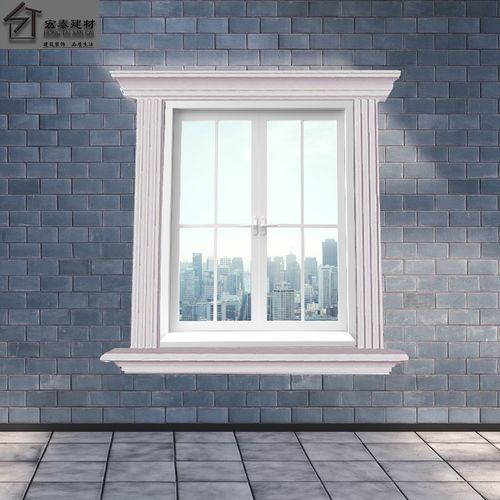 欧式别墅檐口eps泡沫檐线外墙窗户装饰gcr包边线条窗框腰线窗套米