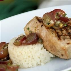 grilled yellowfin tuna with marinade