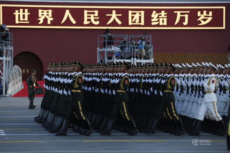 阅兵倒计时受阅部队进行热身三军仪仗队亮相