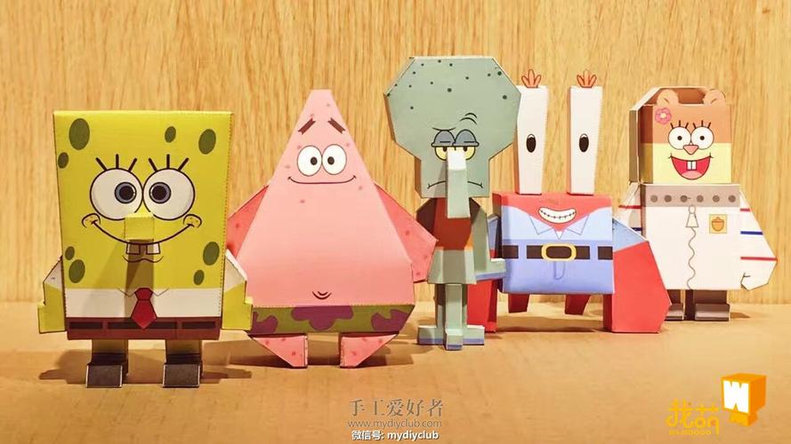 我萌海绵宝宝系列3d纸模