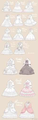 每一天,都要做一个小公主 | lolita小裙子画法