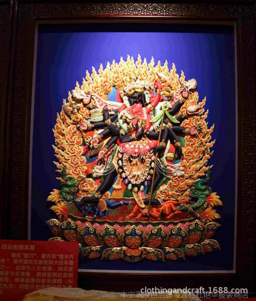 腾氏布糊画民间文化五彩的布绝妙的画文化遗产收藏送礼艺术礼品