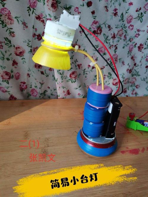 张凯文巧手制"小台灯"