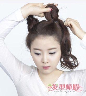 俏皮可爱丸子头怎么梳 俏皮丸子头图解