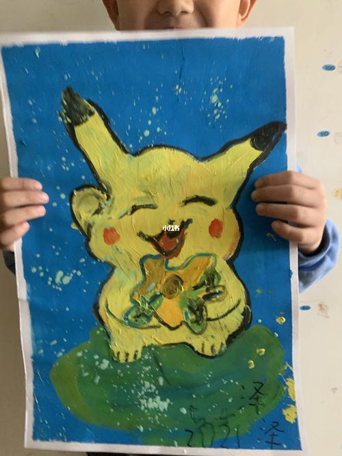 水粉皮卡丘_皮卡丘_文化_绘画