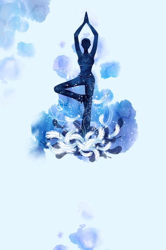 瑜伽文化海报背景素材