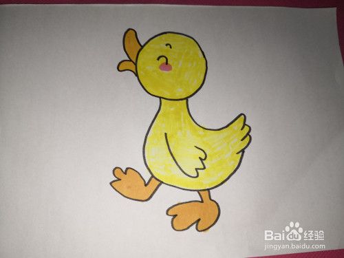 简单易学的小鸭子简笔画
