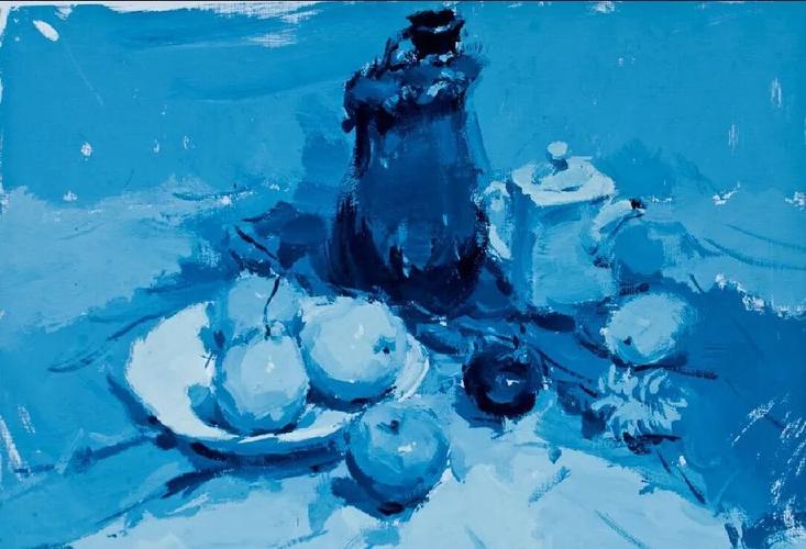 水粉色彩中单色稿的训练