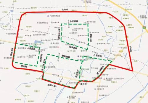 (一)市区主城区区域范围为外环线(含)以内