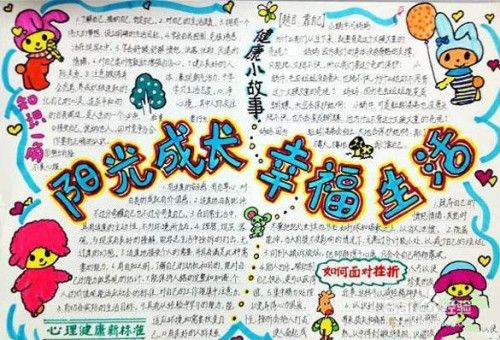 人们的幸福生活手抄报 我们的祖国手抄报