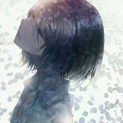 孤鸣的伤雁飞过 披上了黑暗 孤独_卡通动漫头像_我要