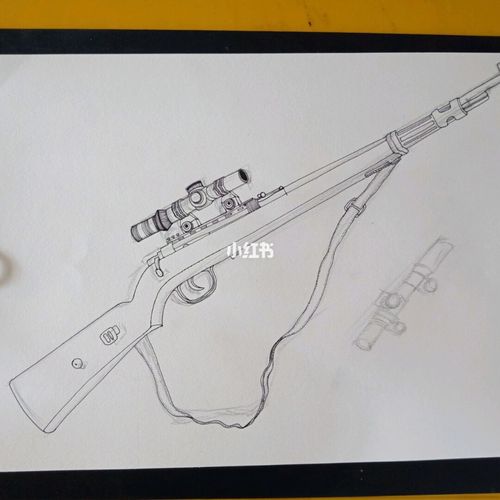 kar 98k枪93线描画_文化_绘画