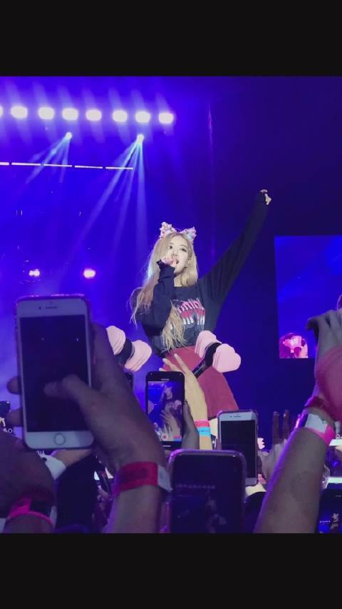 blackpink金发天使rose朴彩英罗婕女士的舞台混剪照片